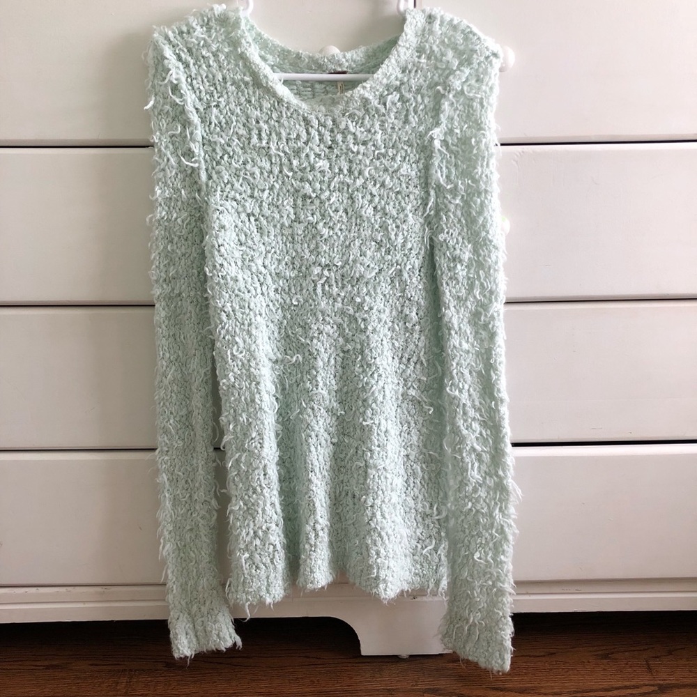 Free people light blue sweater